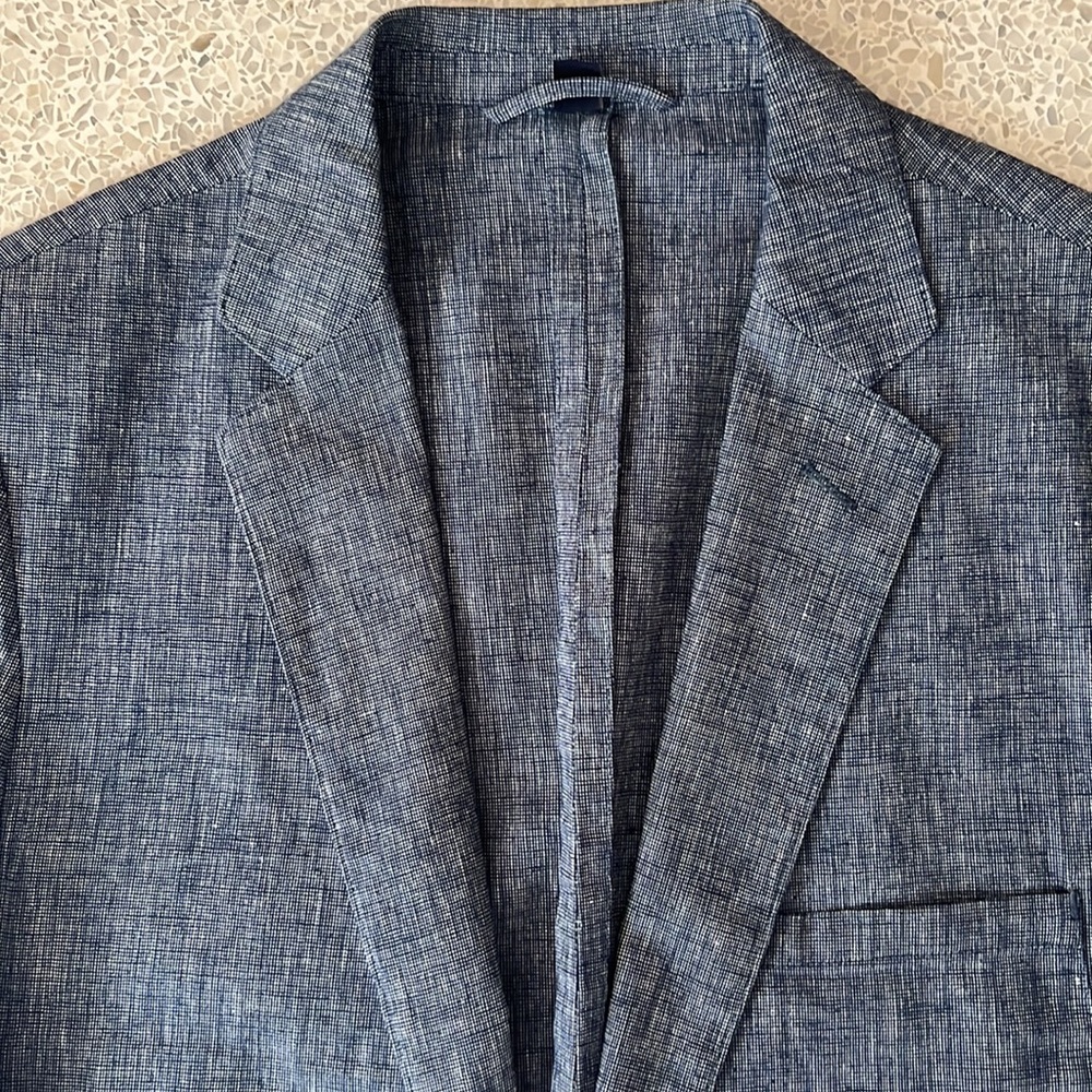 J crew Mens cotton / linen blazer small /  38R